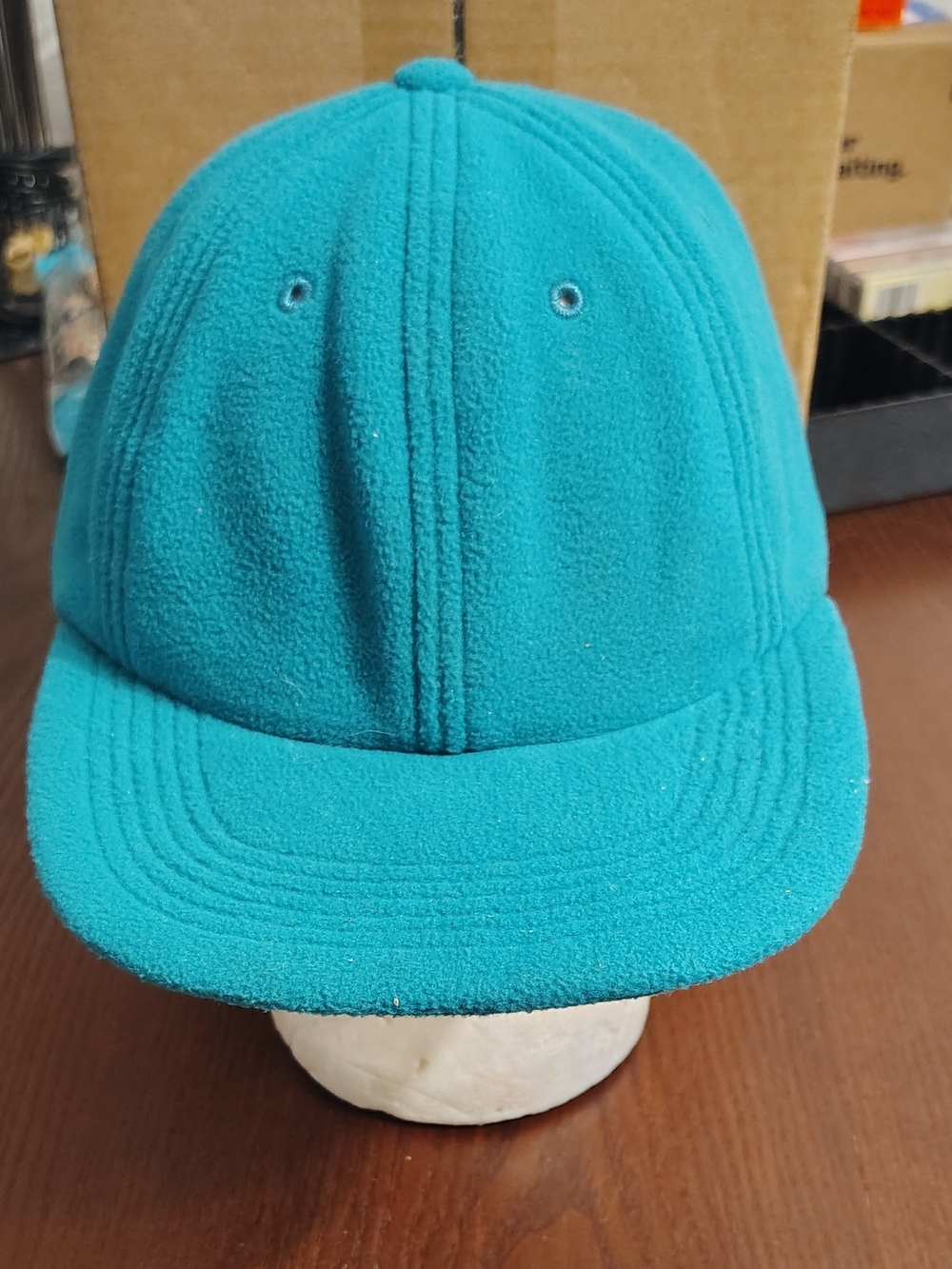 Supreme Polartec Camp Cap Blue Teal Strap 5 Panel Classic Fleece Hat